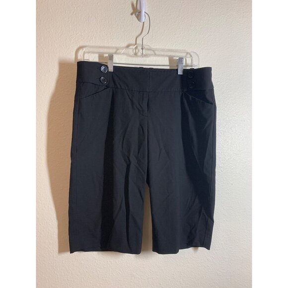 The Limited Pants - The Limited Drew Fit Shorts Womens Size 6 Black Business Casual AC8
